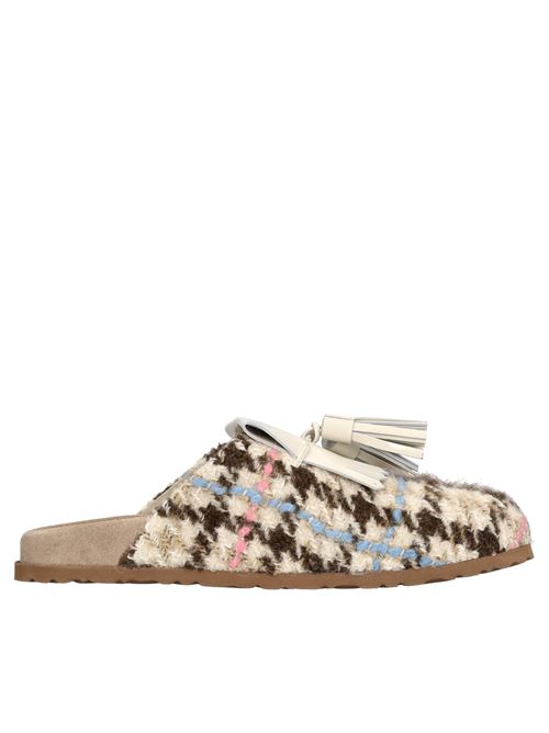 Mules in tessuto e pelle MSGM | 3541MDS190 684 23MULTICOLOR